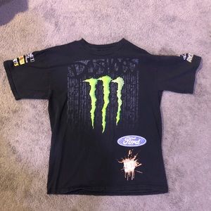DC Shoes Ken Block 43 Ford Monster Energy Black Promo T shirts- size M